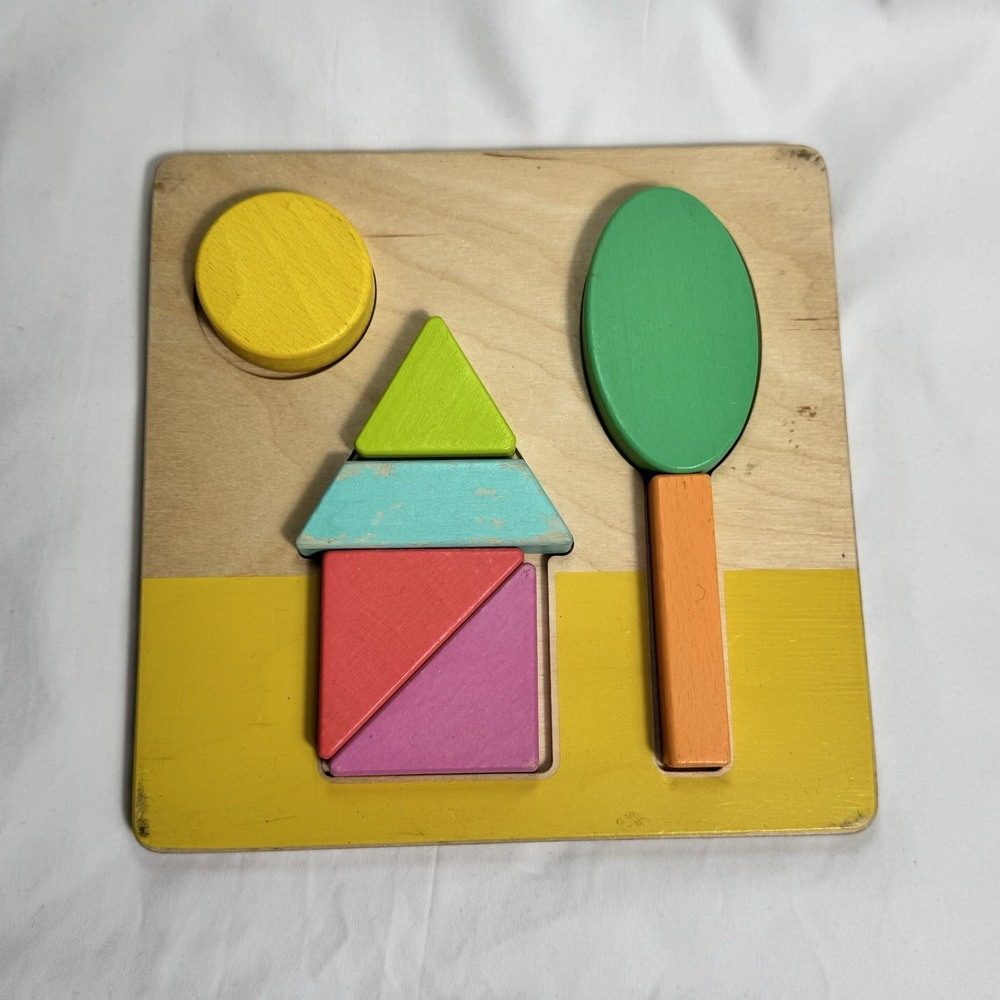 Lovevery Montessori Wooden Twist & Pivot Pattern Puzzle Toy Babies And Toddler